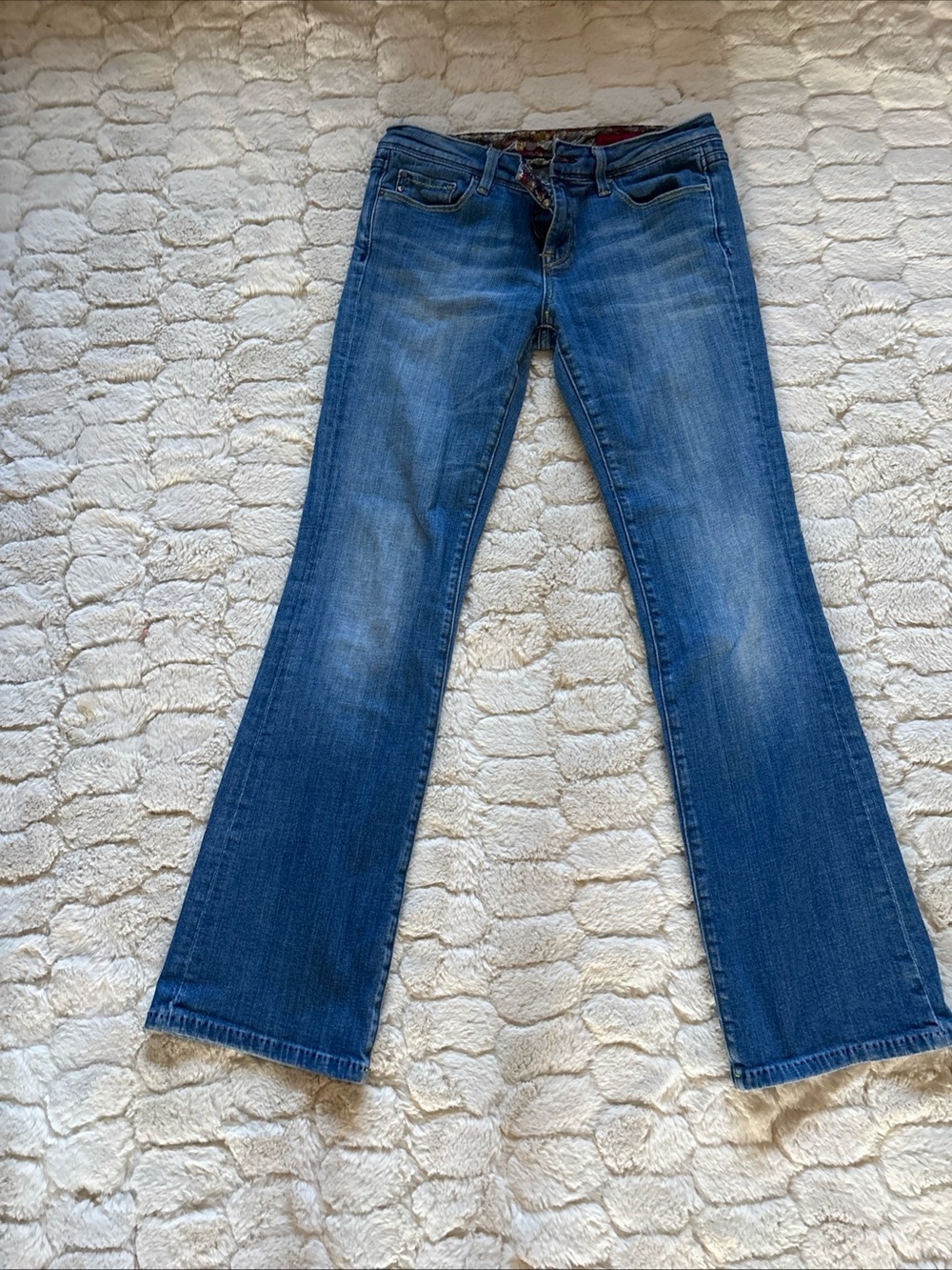 Women's Blue Flare Jeans - Classic Stretch Denim